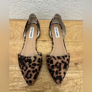Steve Madden Brown Leopard Print Flats